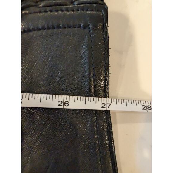 Giorgio 1966 Leather Jacket Italy Size 52 Black Bomber Vintage Real Vera Pelle - Picture 6 of 10
